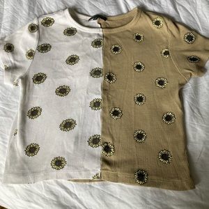 Two tone Sunflower Crop Too